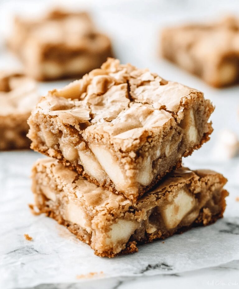 Brown Butter Apple Blondies Recipe