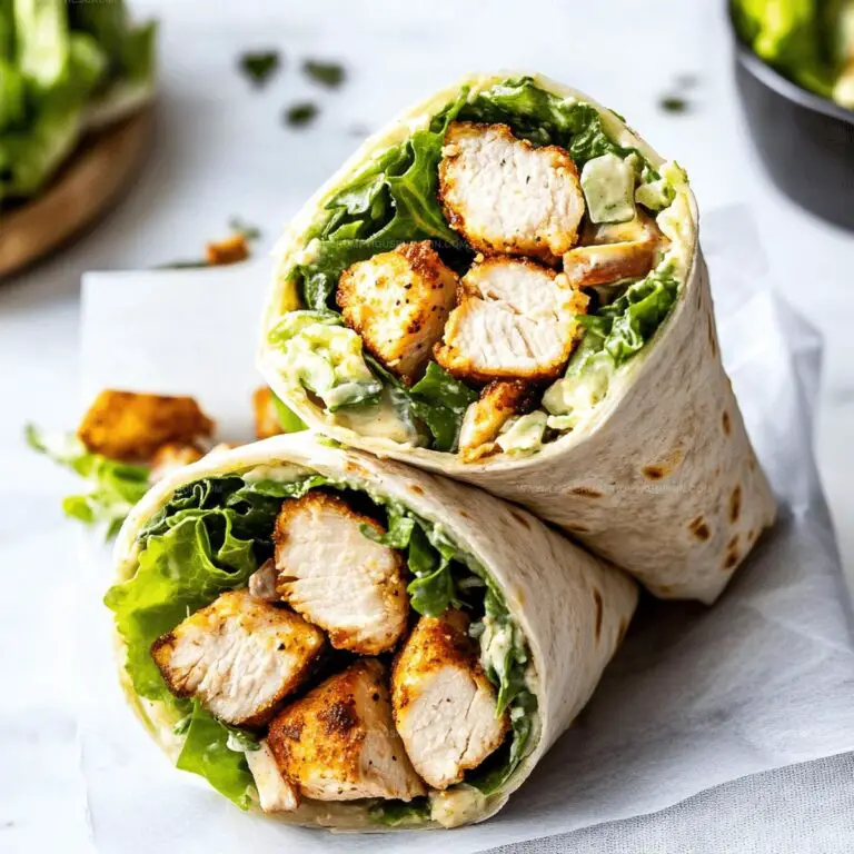 Chicken Caesar Wrap Recipe