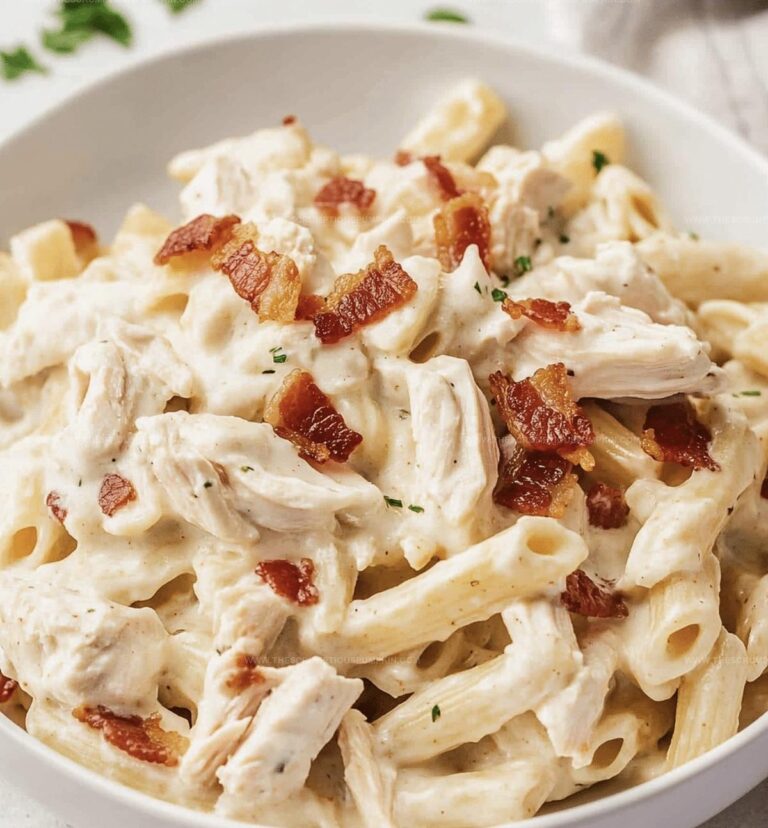 Cheesy Chicken Bacon Ranch Pasta Recipe