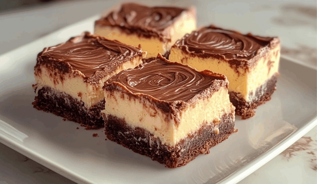 Nutella Cheesecake Bars Recipe
