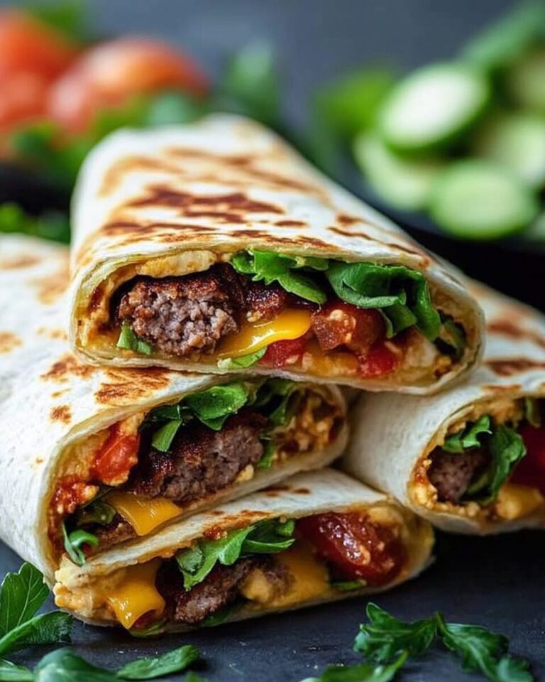 Vegan Cheeseburger Wraps Recipe