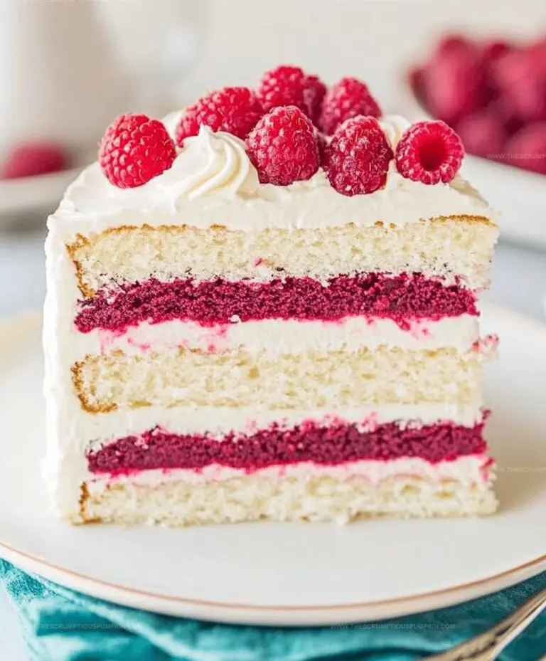 White Chocolate Raspberry Deam Cake Recipe