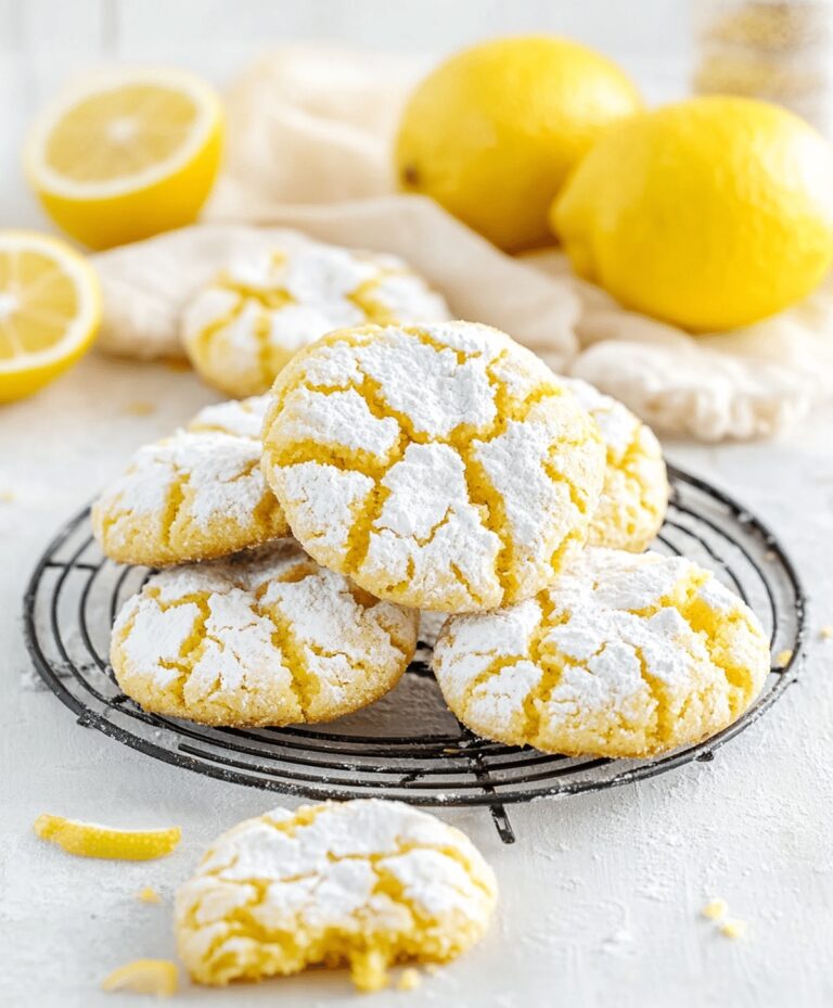 Very Lemon Crinkle Cookies Recipe