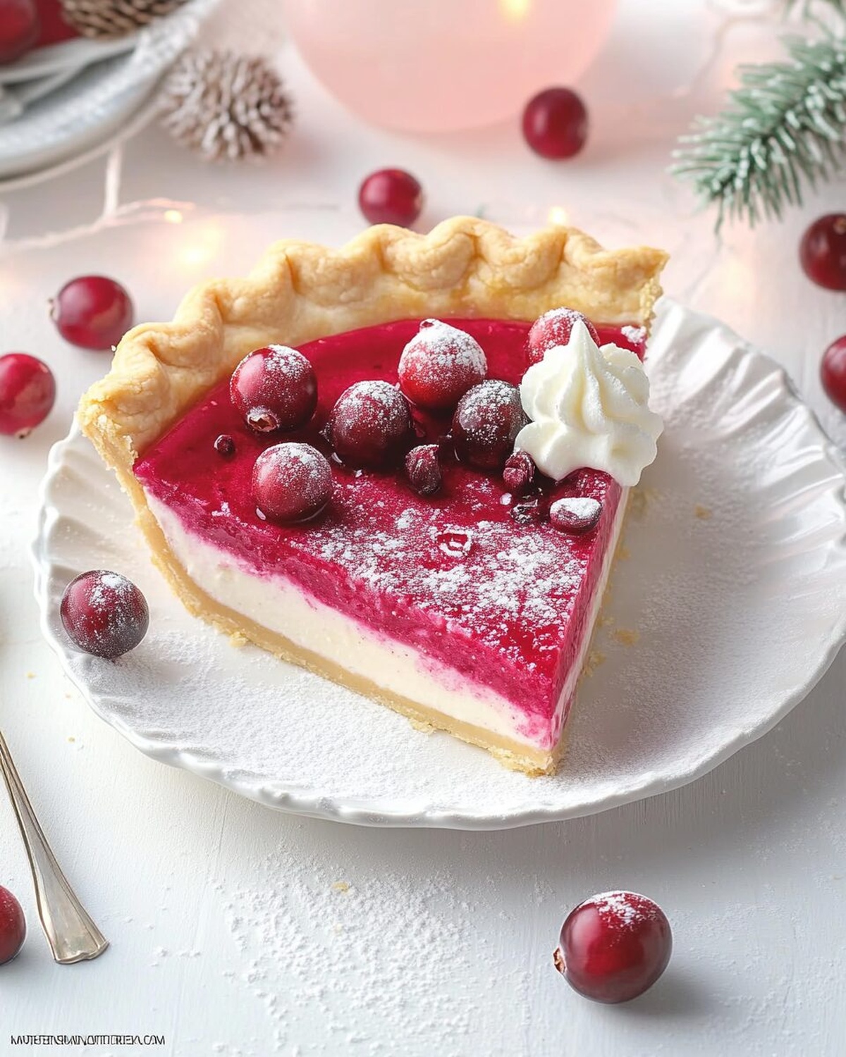 Cranberry Custard Pie Recipe