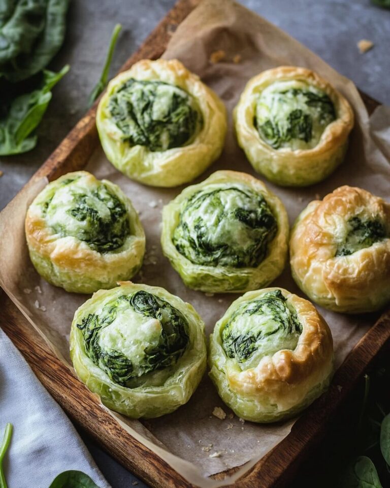 Buttery Spinach Puffs with Feta and Bacon Recipe