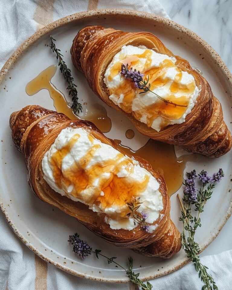 Whipped Ricotta and Burnt Honey Croissants Recipe
