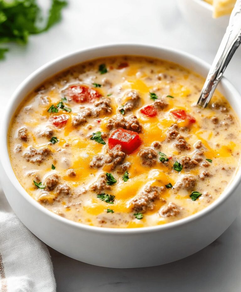 Easy Cheeseburger Soup Recipe