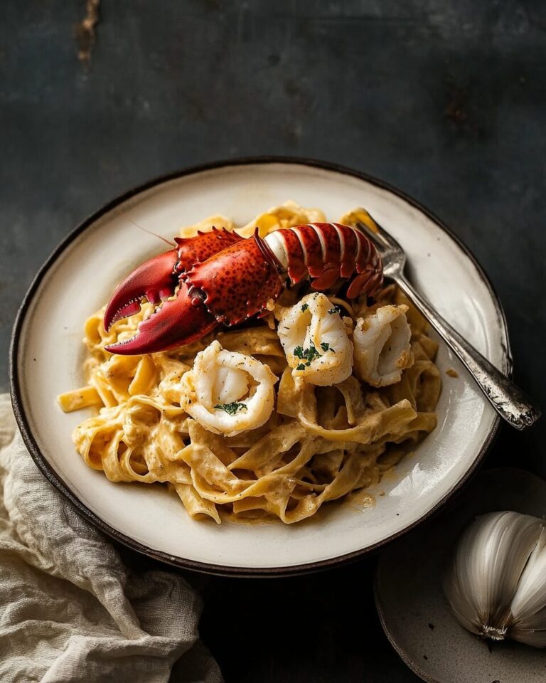Creamy Tuscan Lobster Pasta Recipe
