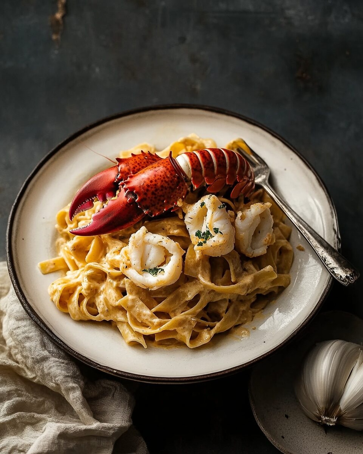 Creamy Tuscan Lobster Pasta Recipe