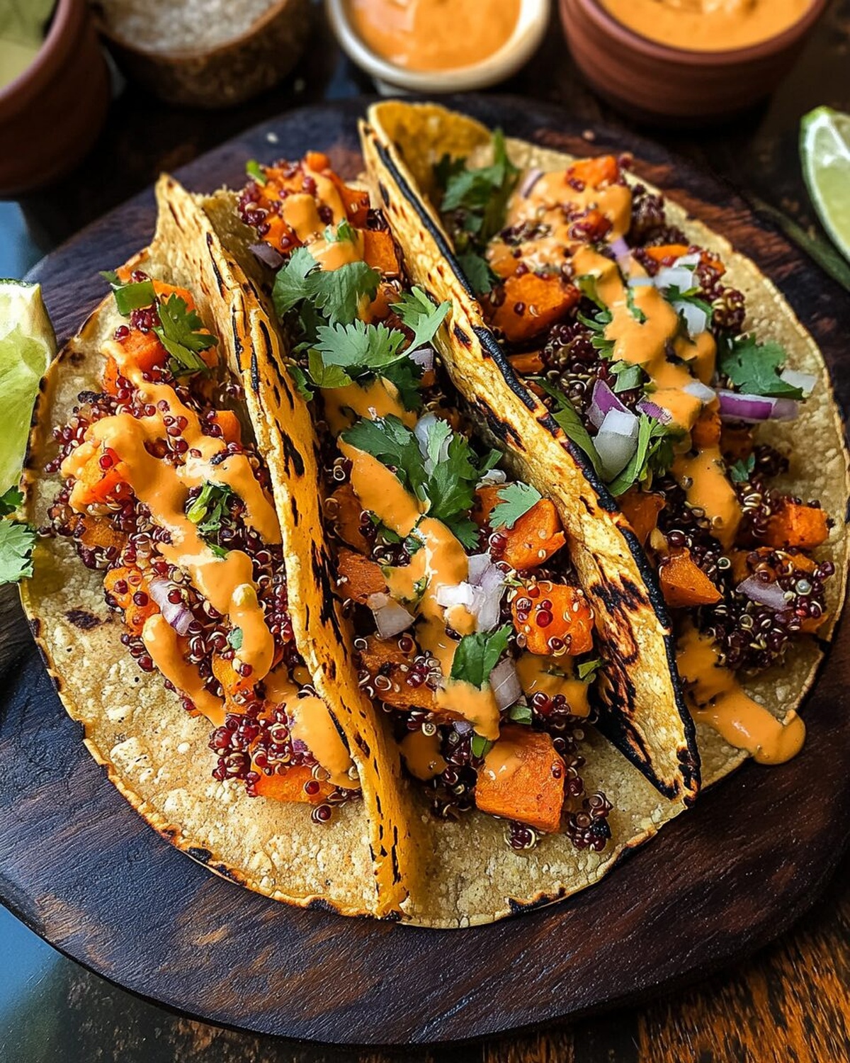 Chipotle Sweet Potato Quinoa Tacos Recipe