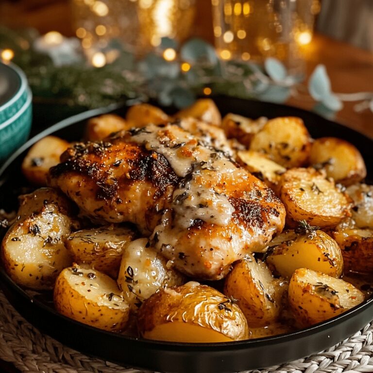 Zesty Garlic Parmesan Chicken And Potatoes Recipe