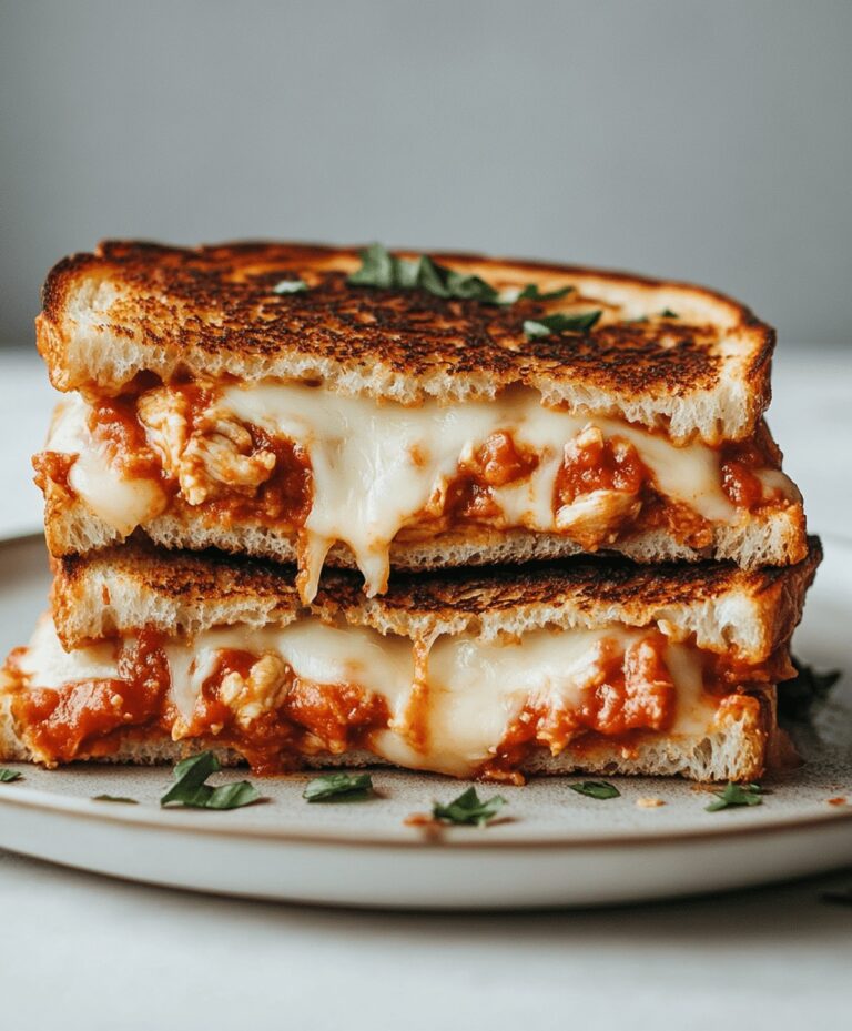 Lazy Chicken Parmesan Grilled Cheese Recipe