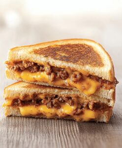 Ground Beef Grilled Cheese Sandwich Recipe