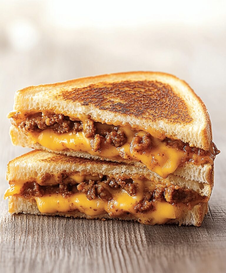 Ground Beef Grilled Cheese Sandwich Recipe
