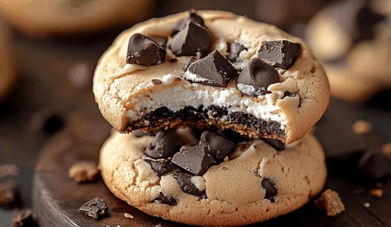 Chunky Chocolate Chip Cheesecake Cookies Recipe