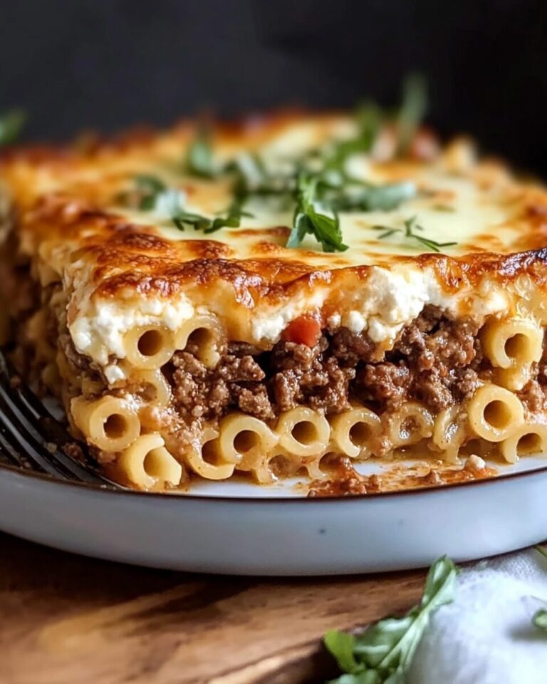 Traditional Pastitsio with Rich Bechamel Sauce Recipe