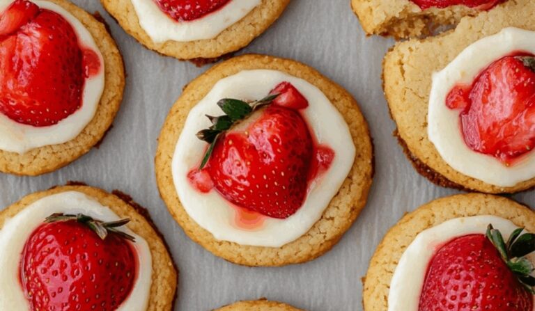Fruity Strawberry Cheesecake Cookies Recipe