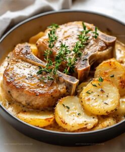 Pork Chops With Scalloped Potatoes Recipe