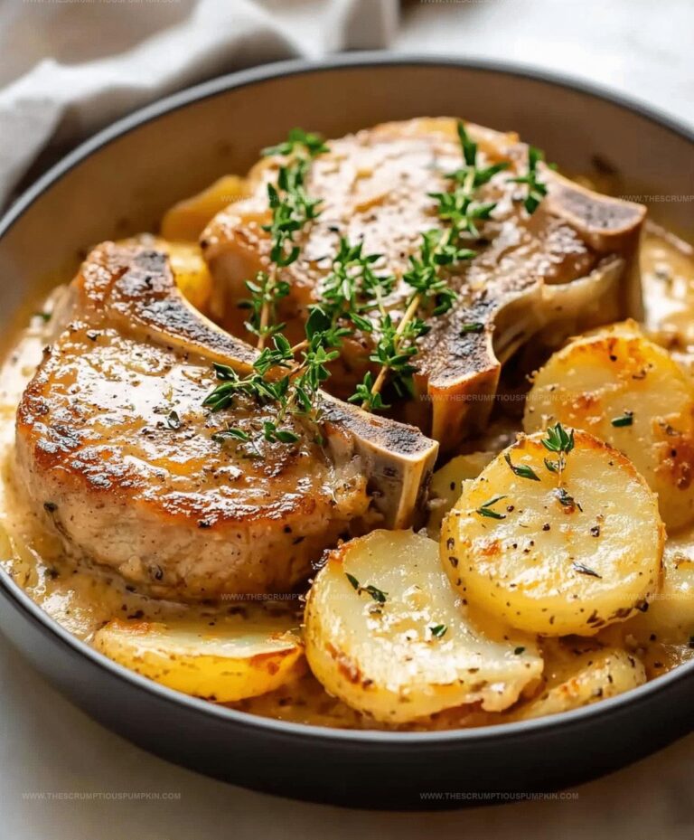 Pork Chops With Scalloped Potatoes Recipe