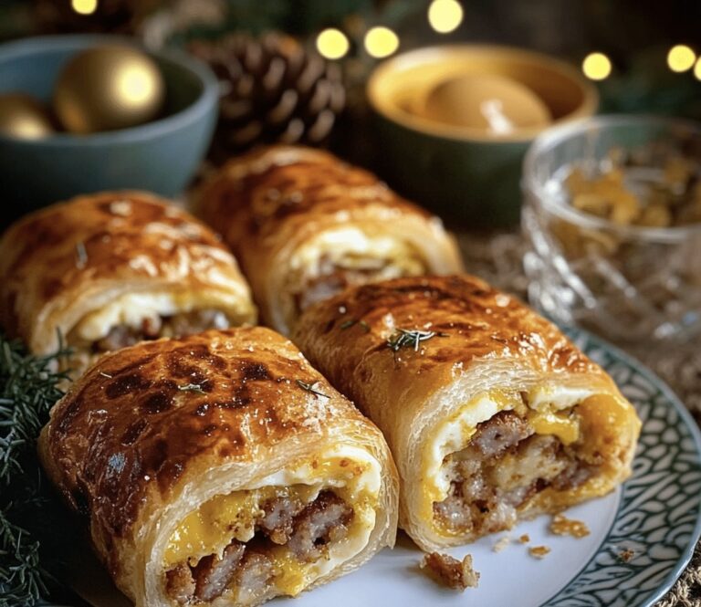 Appetizer Sausage, Egg And Cheese Breakfast Roll-Ups Recipe