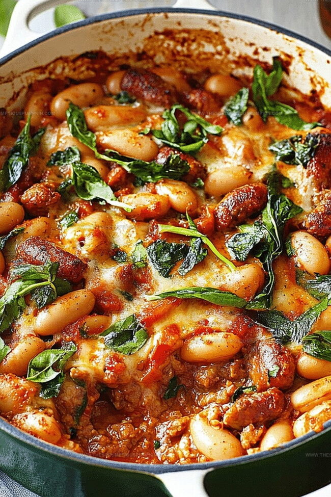 Sausage and Bean Casserole Packed with Hearty Flavors