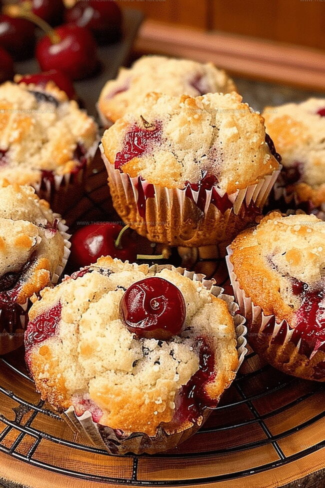 Sour Cherry Muffins That Bring Tangy Sweetness