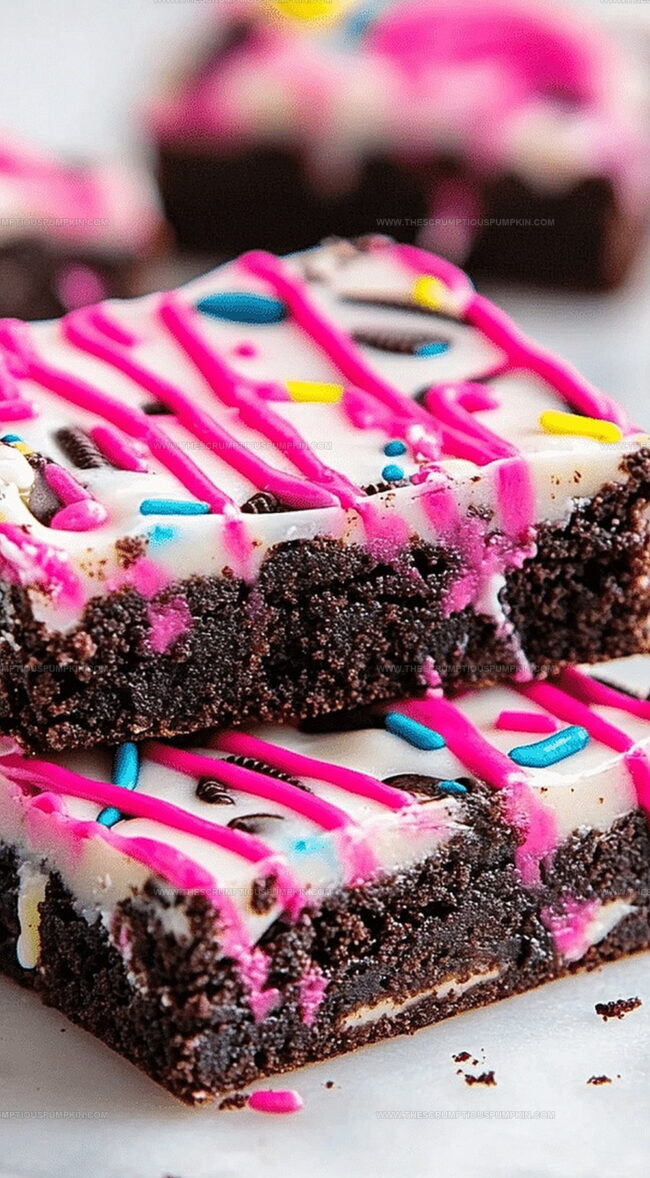 Decadent Birthday Cake Oreo Fudge Brownies Overview