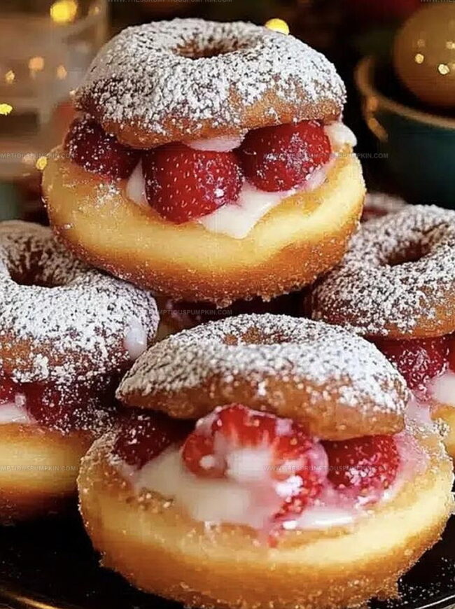 Why Strawberry Cheesecake Stuffed Donuts Are So Fun