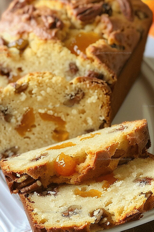 Nutty Apricot Pecan Quick Bread Bursting with Flavor