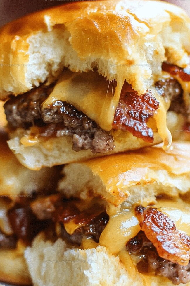 Sweet and Savory Bacon Cheeseburger Hawaiian Sliders