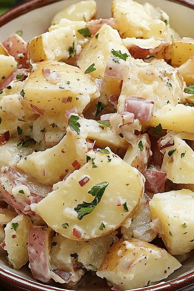 Traditional German Potato Salad Rich in Flavor