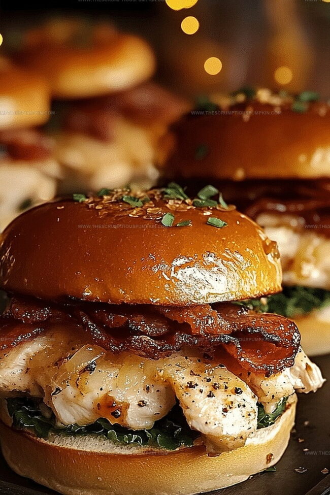 Why Chicken Bacon Ranch Sliders Are A Party Hit