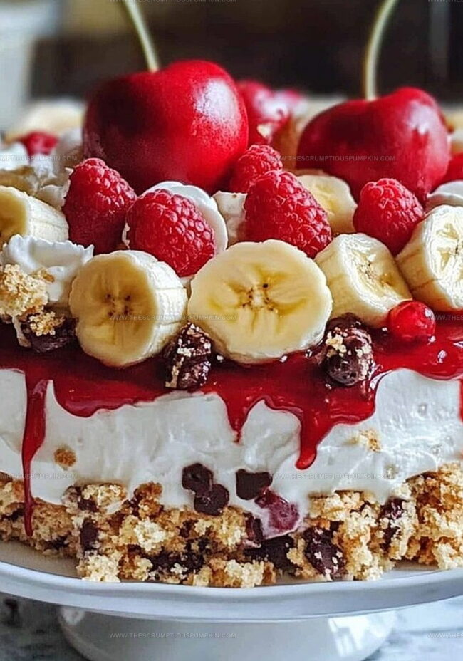 Layer It Up: No-Bake Banana Split Cake Instructions