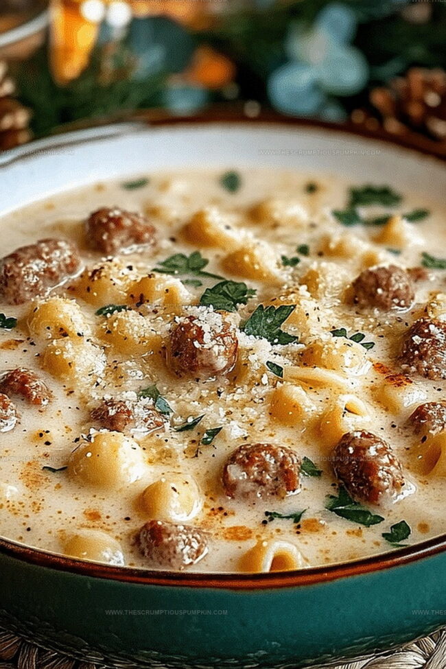 Why Creamy Parmesan Italian Sausage Ditalini Soup Feels So Cozy