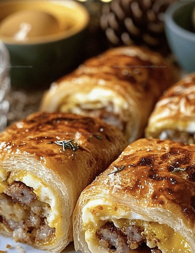 Why Sausage, Egg And Cheese Breakfast Roll-Ups Are A Grab-And-Go Win