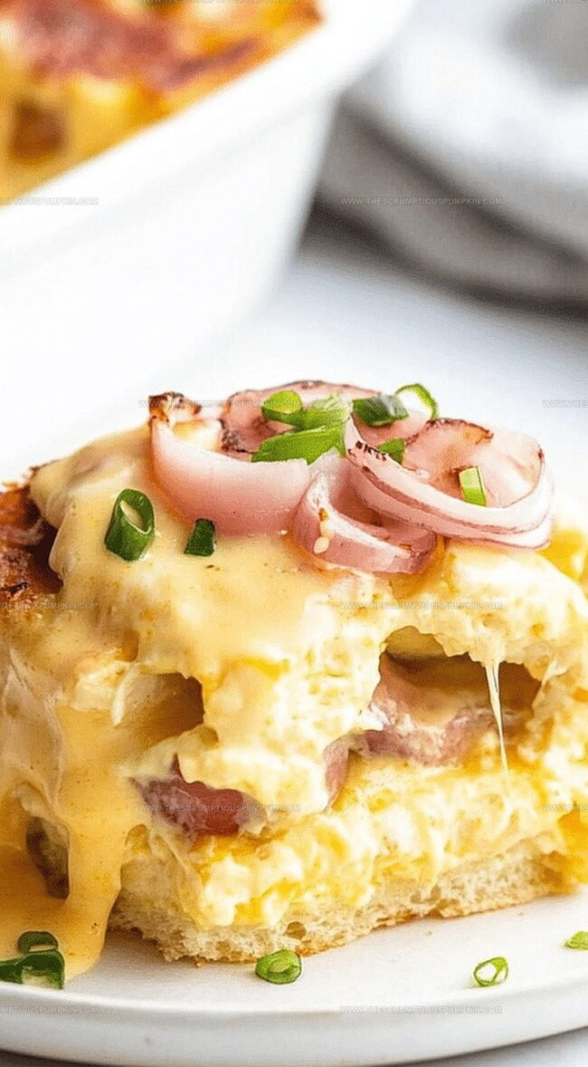 Tricks For Brunch-Ready Eggs Benedict Casserole