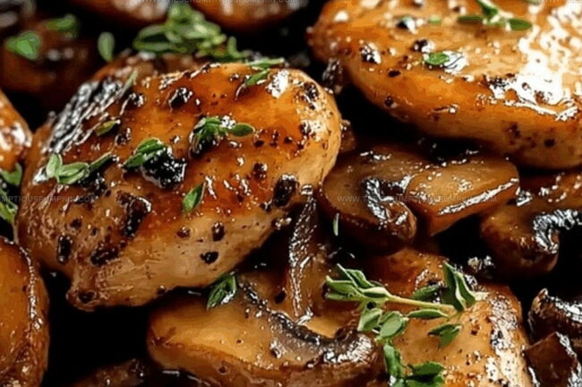 How to Cook Black Pepper Chicken and Mushrooms Easily