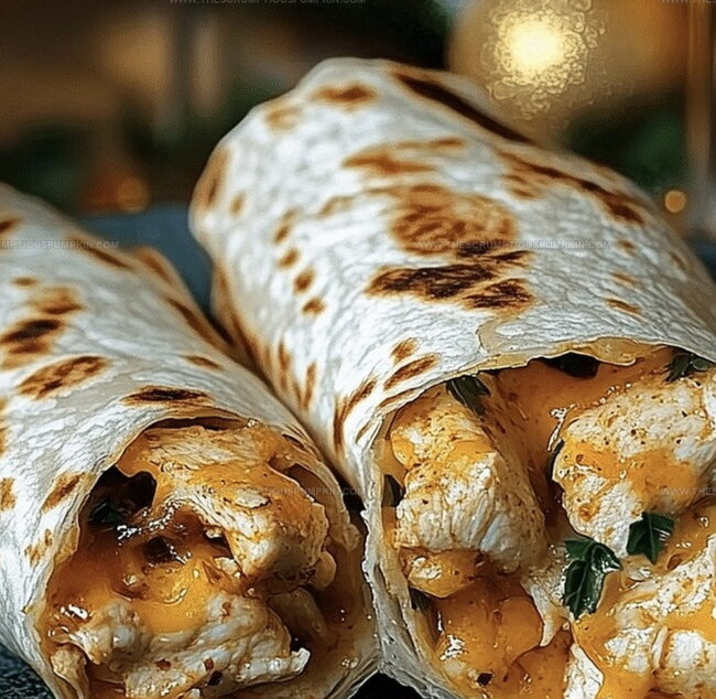 How To Make Cheesy Garlic Chicken Wraps