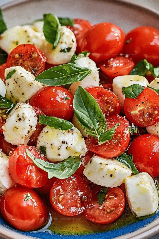 Classic Tomato Mozzarella Salad with a Fresh Twist