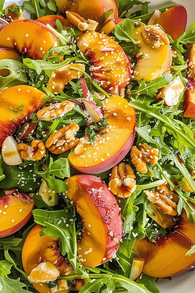 Fresh and Flavorful Peach Arugula Salad to Savor
