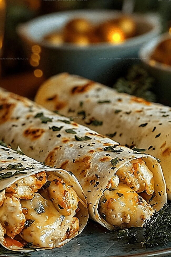 Why Cheesy Garlic Chicken Wraps Hit The Spot