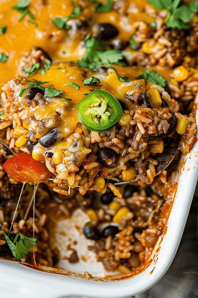 Mexican Beef and Rice Casserole That’s a Family Favorite