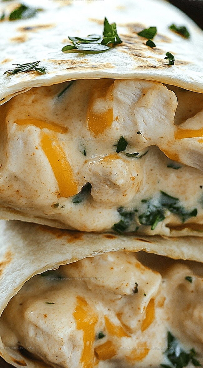 Cheesy Garlic Chicken Wraps Perks & Details