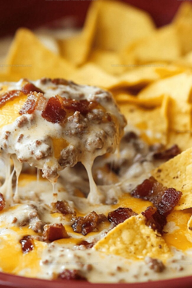 Indulgent Creamy Bacon Cheeseburger Dip Recipe