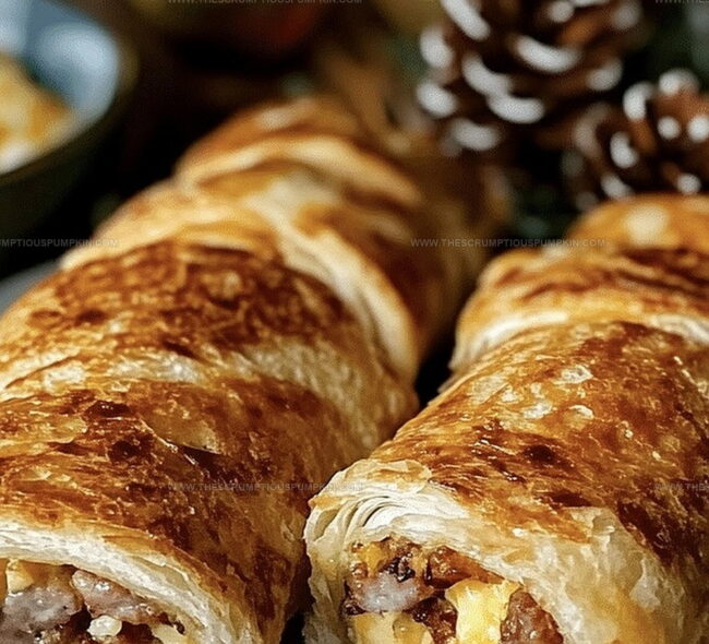 How To Make Sausage, Egg And Cheese Breakfast Roll-Ups