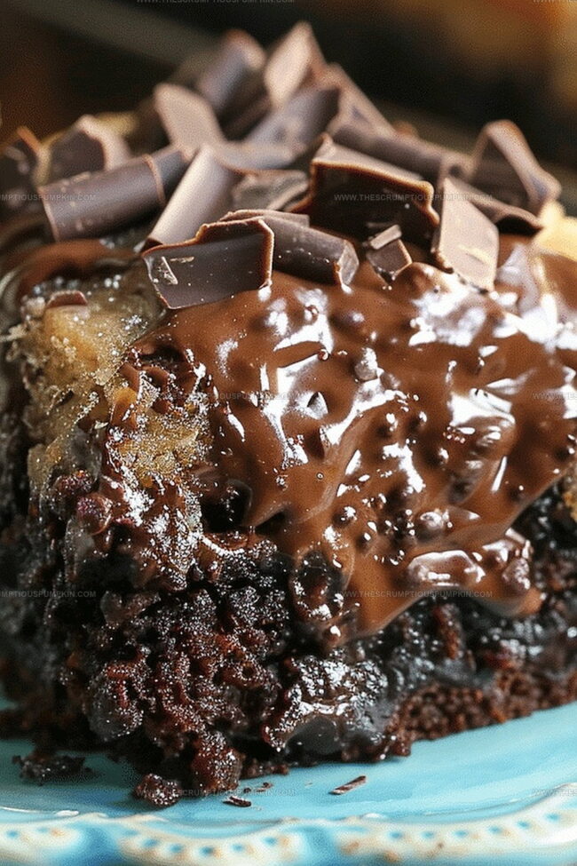 German Chocolate Poke Cake That’s A Showstopper