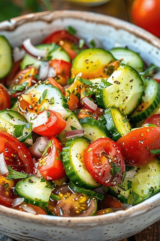 Cucumber Tomato Salad That’s Refreshing