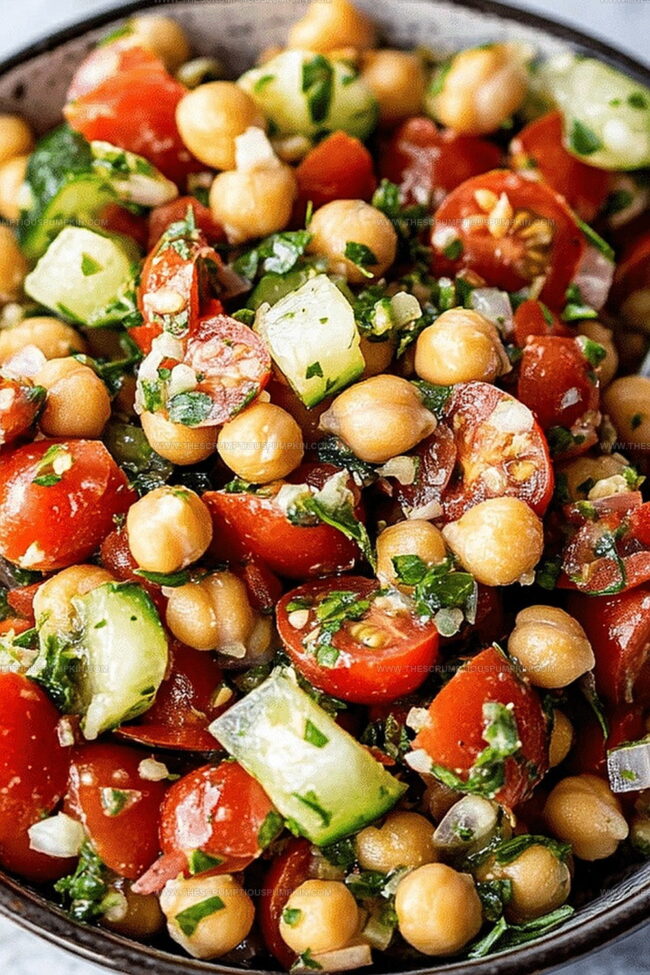 Why Tomato, Garlic and Chickpea Salad Is So Refreshing
