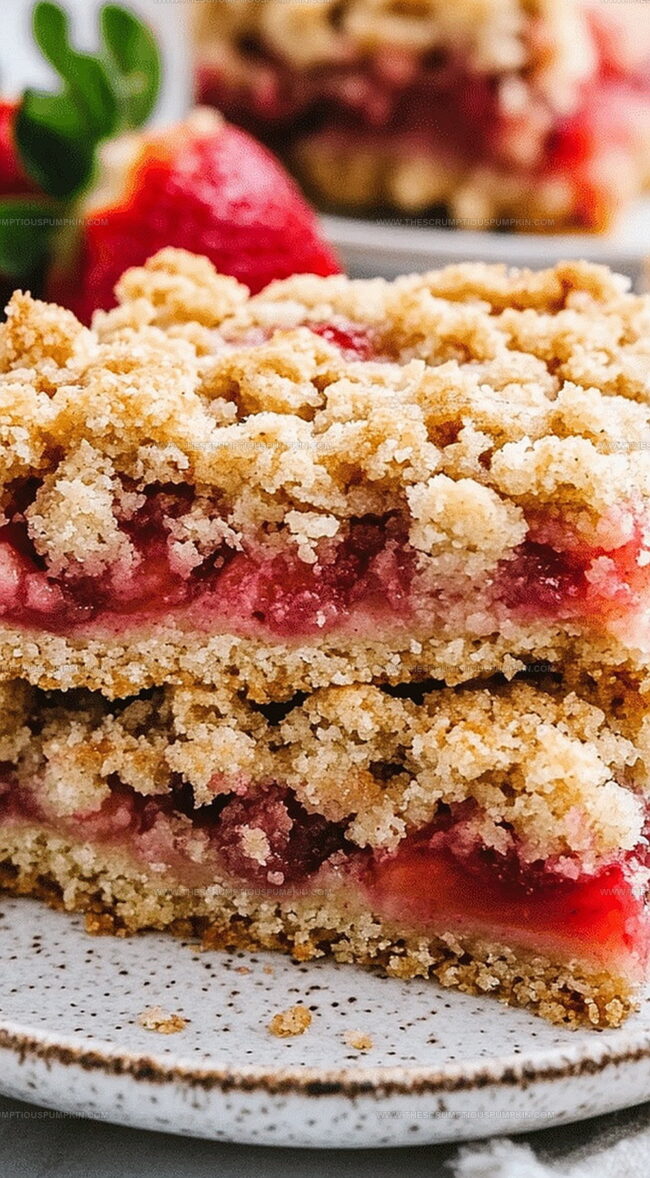 Why Strawberry Rhubarb Crumb Bars Are Tasty