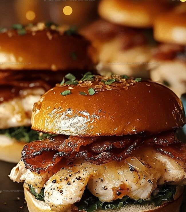 How To Assemble Chicken Bacon Ranch Sliders